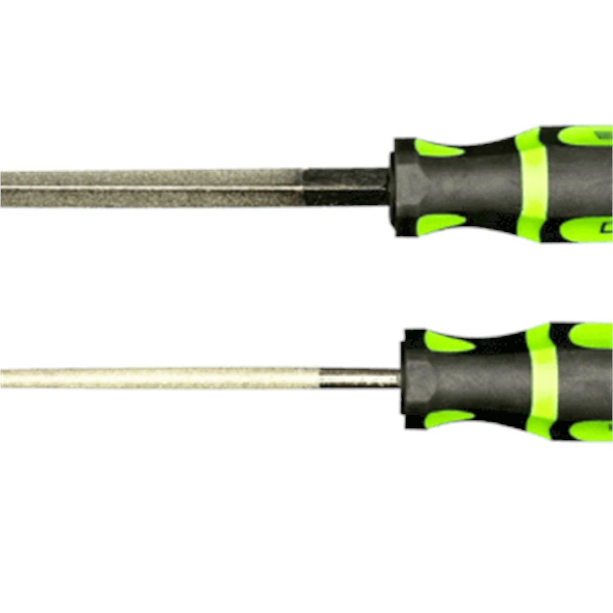 VIM Tools Diamond File Set — 2-Piece, 6in. Blade, Ergonomic Handle, Model# VIMDFS100